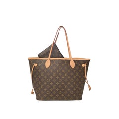 Louis Vuitton Neverfull Monogram Canvas MM Tote with Pouch