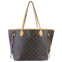 Vintage Louis Vuitton Neverfull Monogram Mm 26lz0727 Brown Coated Canvas Tote