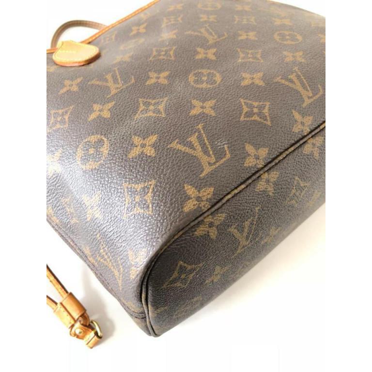 Louis Vuitton Neverfull Monogram Pm 231334 Brown Coated Canvas Tote For Sale 5