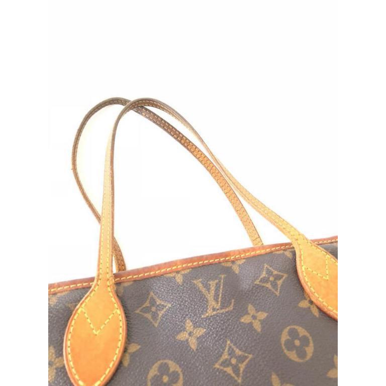 Louis Vuitton Neverfull Monogram Pm 231334 Brown Coated Canvas Tote For Sale 1