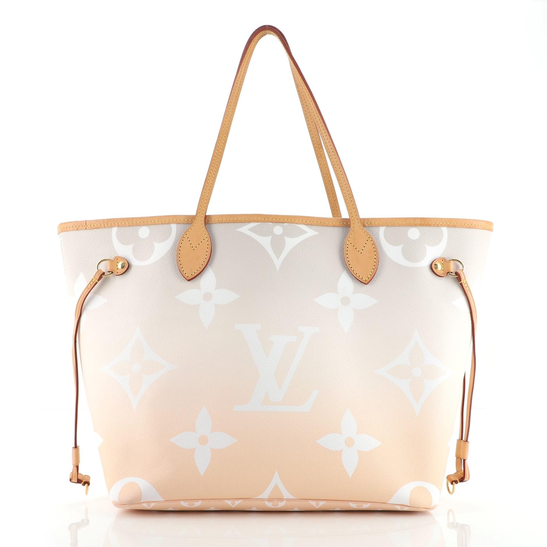 Louis Vuitton Neverfull NM Tote By The Pool Monogram Giant MM In Good Condition In NY, NY