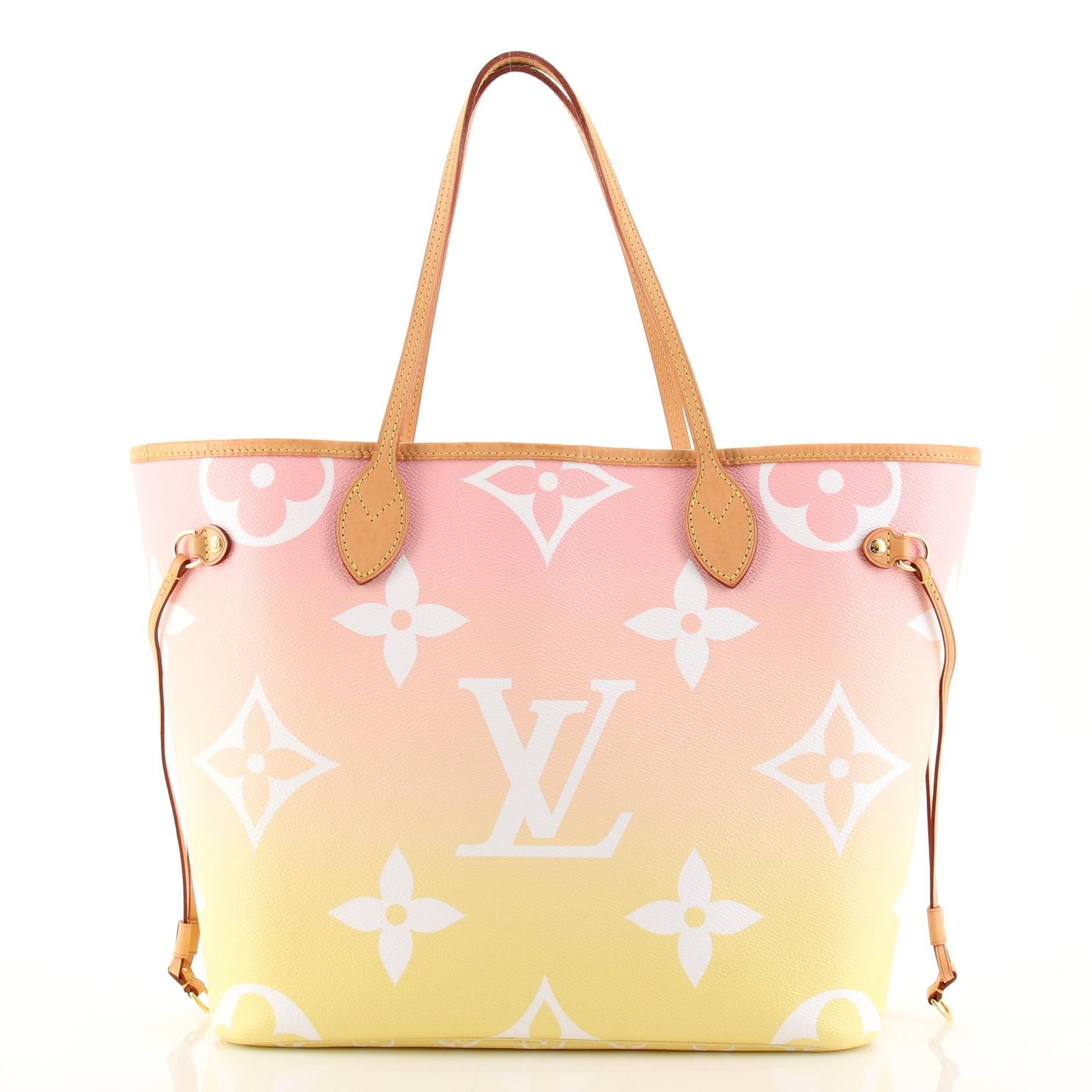 Louis Vuitton Neverfull NM Tote By The Pool Monogram Giant MM In Fair Condition In NY, NY