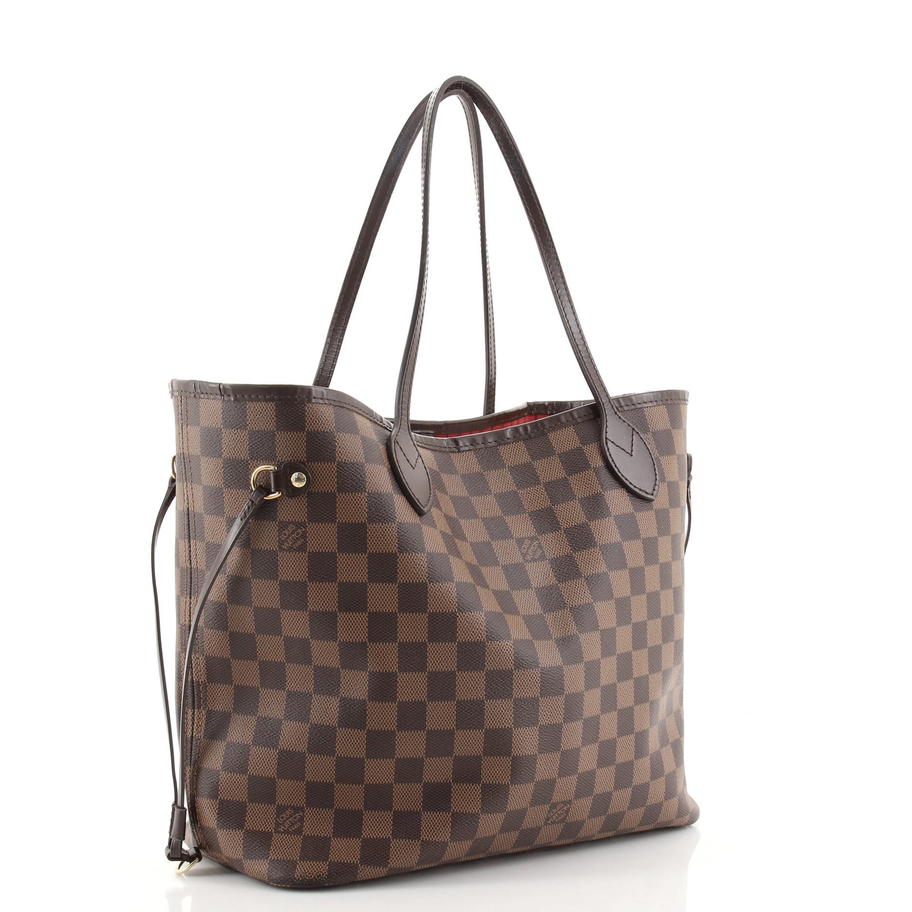 Gray Louis Vuitton Neverfull NM Tote Damier MM