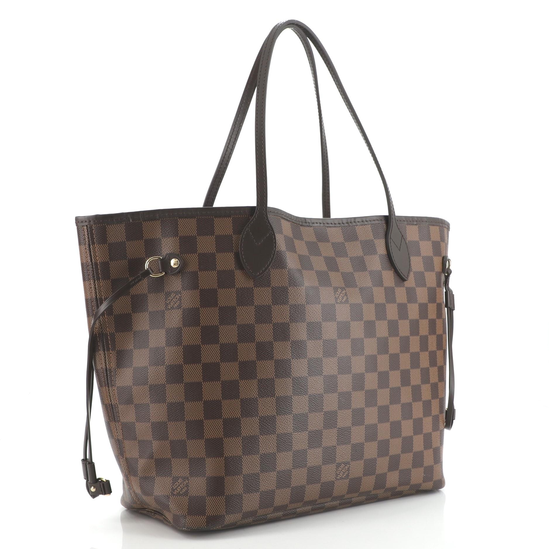 Gray Louis Vuitton Neverfull NM Tote Damier MM