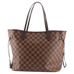 louis vuitton checkered tote Louis Vuitton Neverfull NM Tote Damier MM