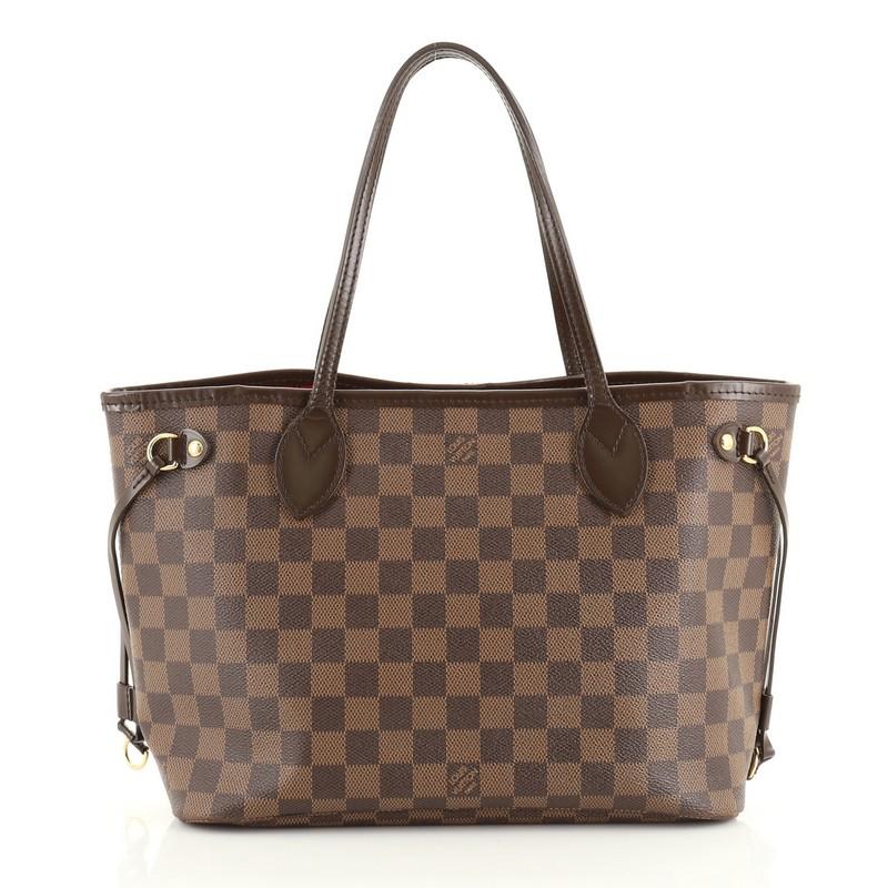 Brown Louis Vuitton Neverfull NM Tote Damier PM