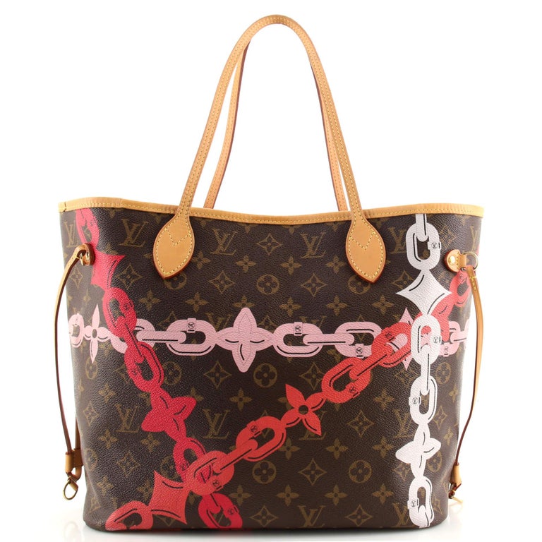 Louis Vuitton Limited Edition Light Pink Monogram Canvas V Neverfull Mm Nm