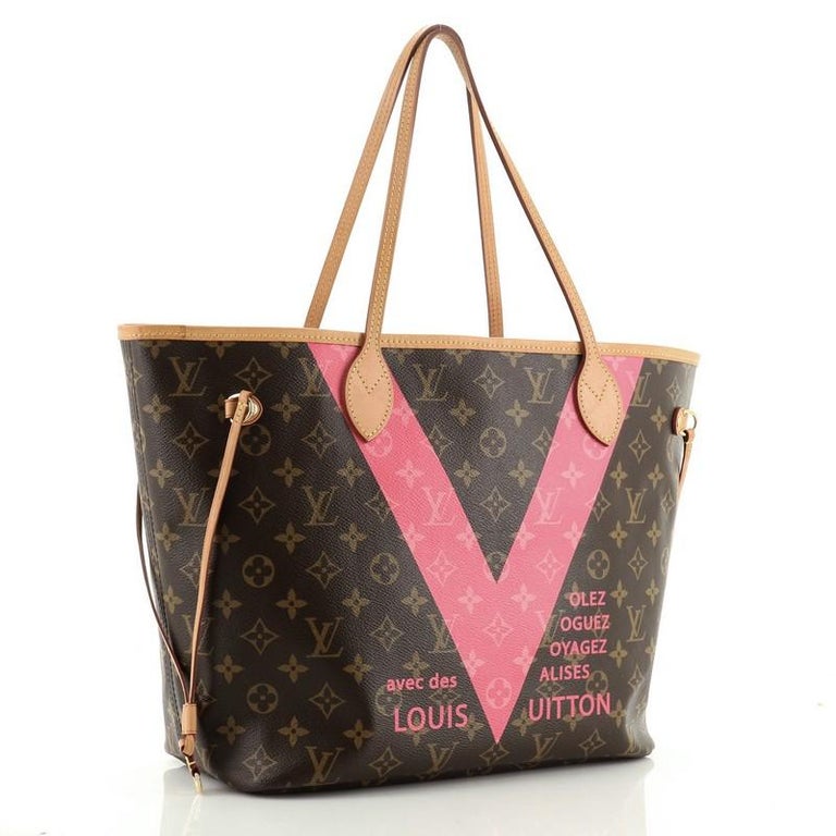 Louis Vuitton Neverfull NM Tote Limited Edition Cities V Monogram Canvas For Sale at 1stdibs