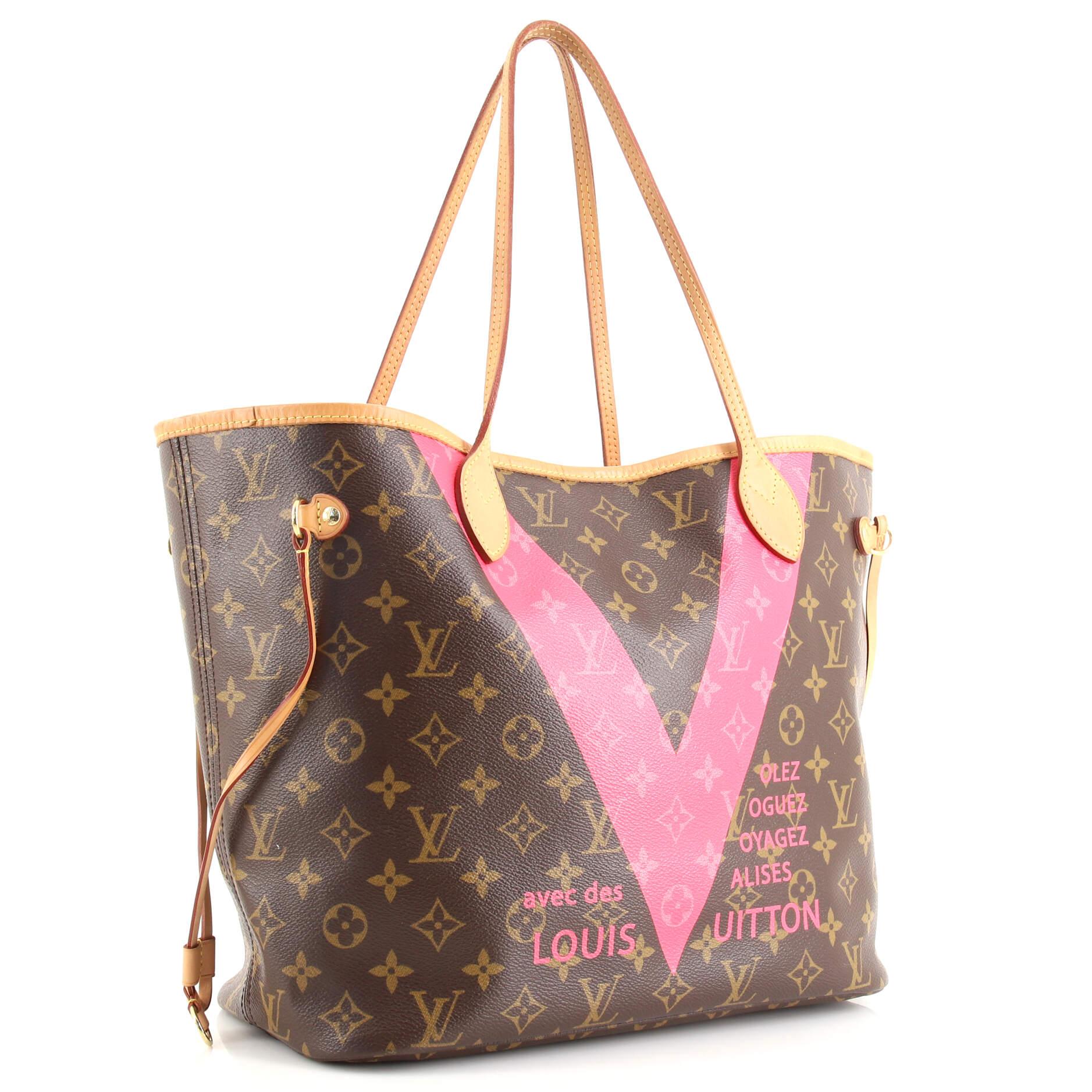 Louis Vuitton Neverfull NM Tote Limited Edition Cities V Monogram Canvas  In Good Condition In NY, NY