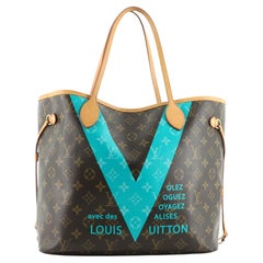 Louis Vuitton Neverfull NM Tote Limited Edition Cities V Monogramm Segeltuch