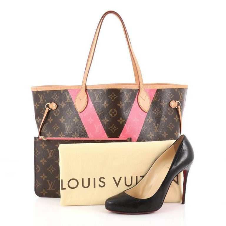 Louis Vuitton Neverfull NM Tote Limited Edition Cities V Monogram Canvas MM at 1stdibs