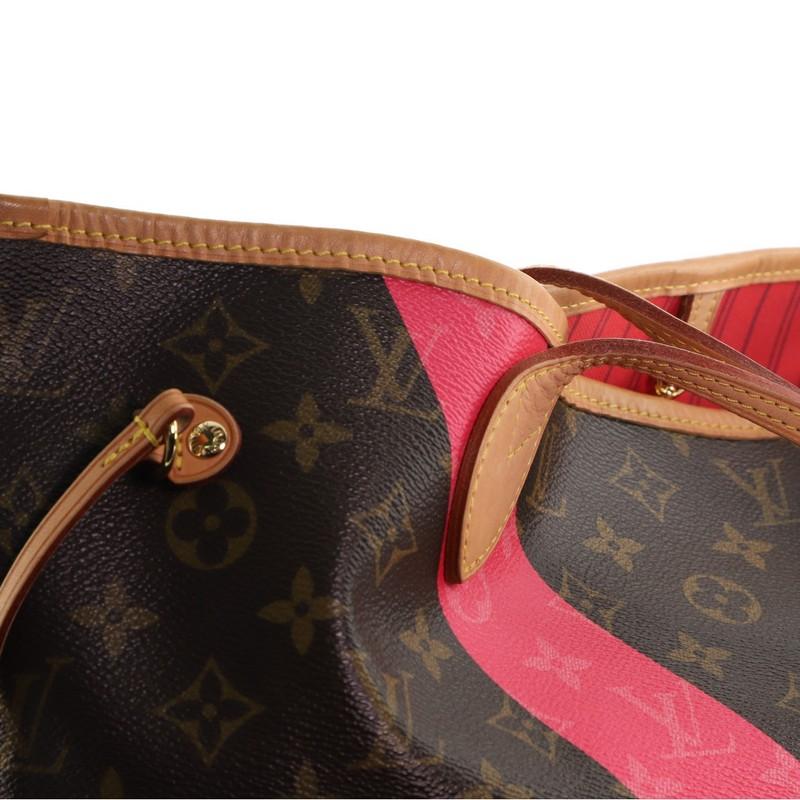 Louis Vuitton Neverfull NM Tote Limited Edition Cities V Monogram Canvas  MM 2