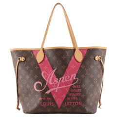 Louis Vuitton Neverfull NM Tote Limited Edition Cities V Monogram Canvas MM