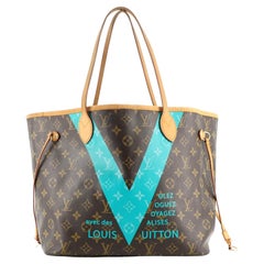 Louis Vuitton Neverfull NM Tote Limited Edition Cities V Monogram Canvas MM 