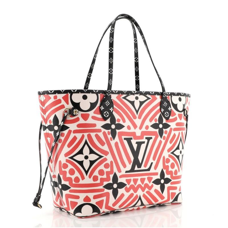 Beige Louis Vuitton Neverfull NM Tote Limited Edition Crafty Monogram Giant