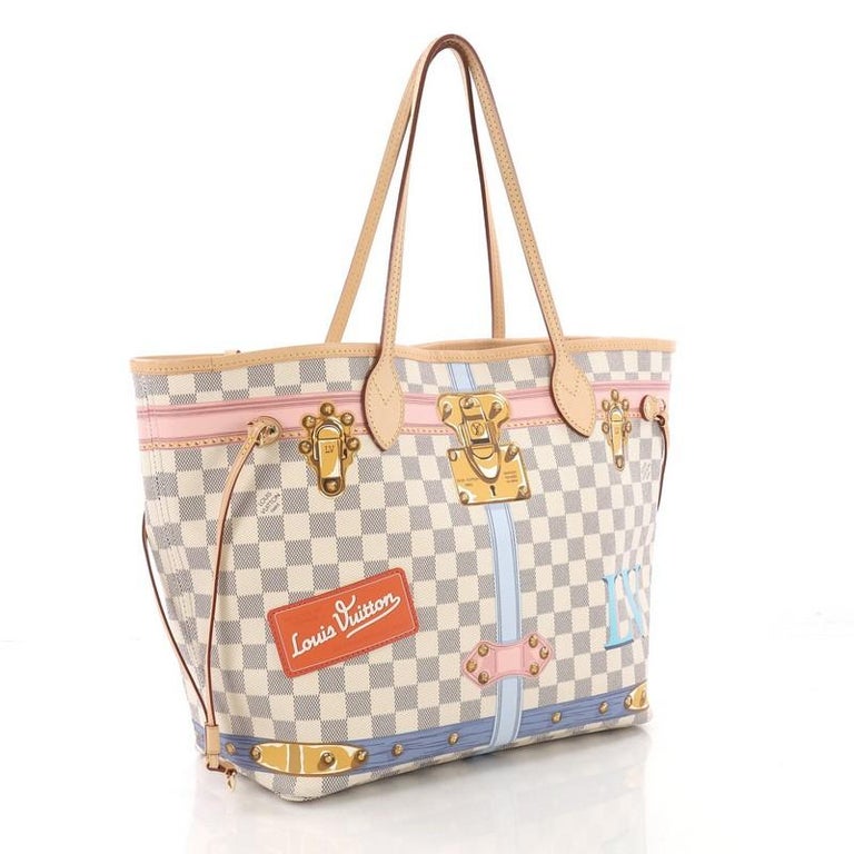 Louis Vuitton Neverfull NM Tote Limited Edition Damier Summer Trunks MM at 1stdibs