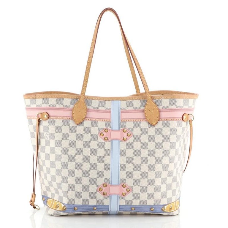 Louis Vuitton Neverfull NM Tote Limited Edition Damier Summer Trunks MM For Sale at 1stdibs