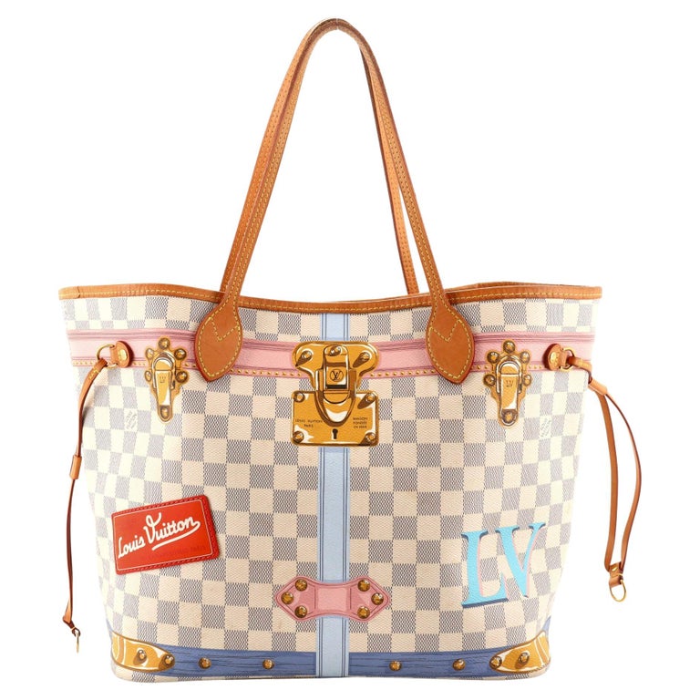 Louis Vuitton Neverfull NM Tote Limited Edition Damier Summer Trunks MM ...