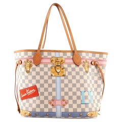 Louis Vuitton Neverfull NM Tragetasche Limited Edition Damier Sommer Koffer MM