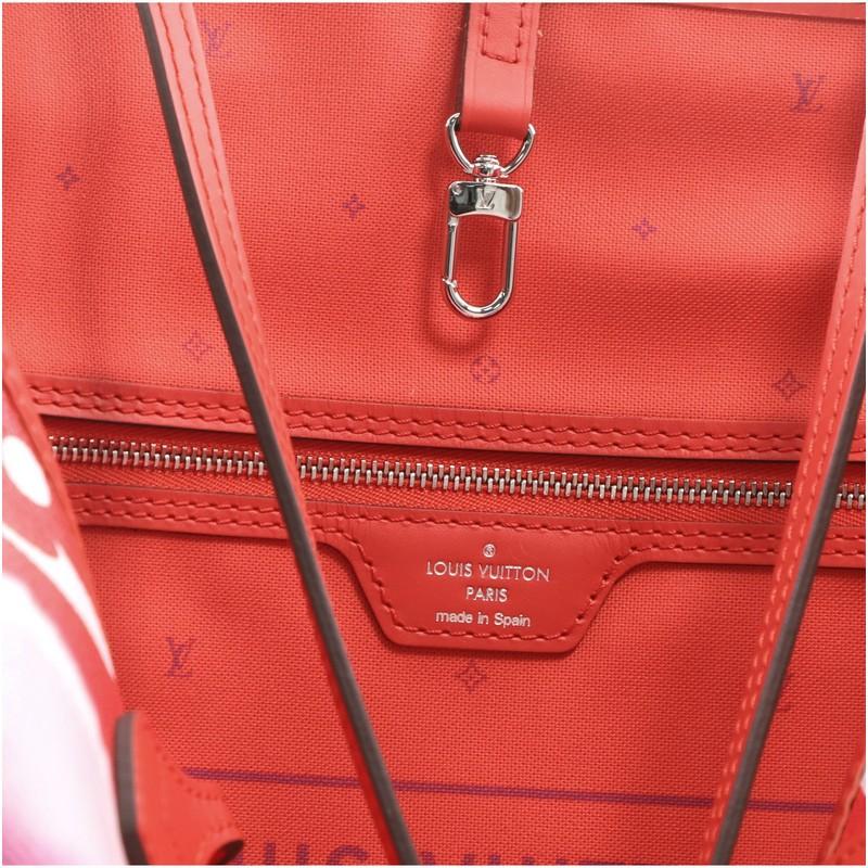Women's or Men's Louis Vuitton Neverfull NM Tote Limited Edition Escale Monogram Giant MM