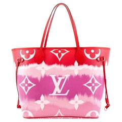 Louis Vuitton Red Tie Dye Monogram Escale Onthego GM 2way Tote Bag 16lv47  at 1stDibs