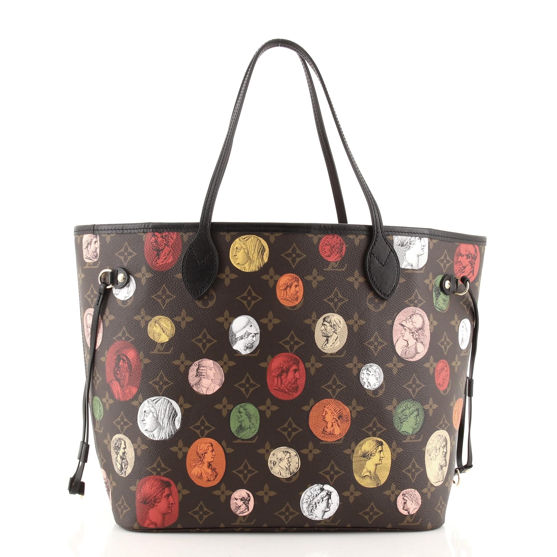 Louis Vuitton Neverfull NM Tote Limited Edition Fornasetti Cameo Monogram Canvas In Good Condition In NY, NY