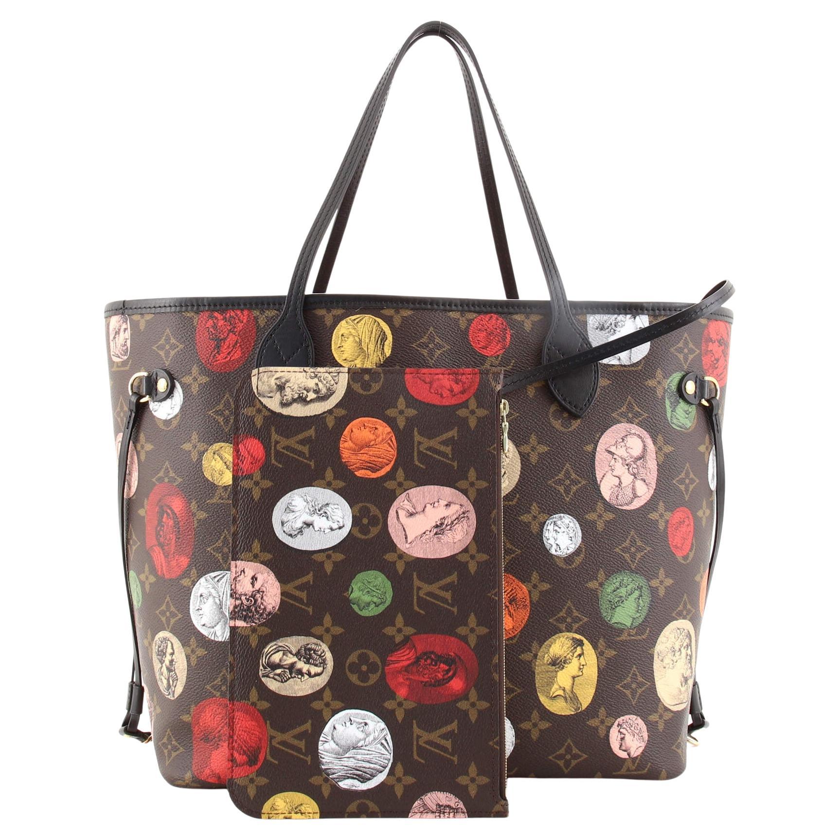 Louis Vuitton Neverfull NM Tote Limited Edition Fornasetti Cameo Monogram Canvas