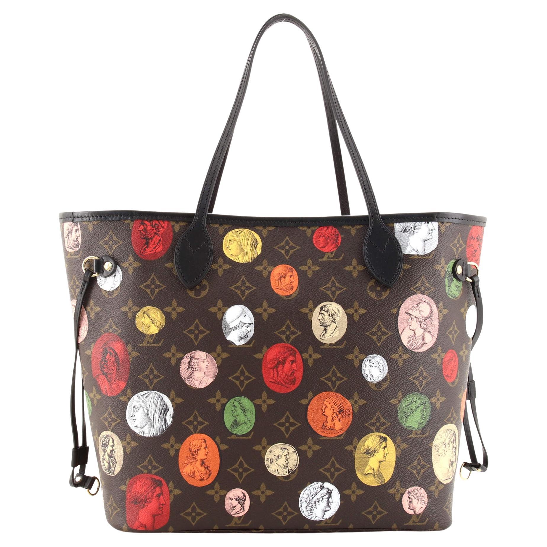 Louis Vuitton x Fornasetti Neverfull MM Monogram Cameo Brown in Coated  Canvas with Gold-tone - US