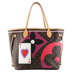 UNUSED LOUIS VUITTON M57462 Game On Monogram Neverfull MM Playing Cards  Tote Bag