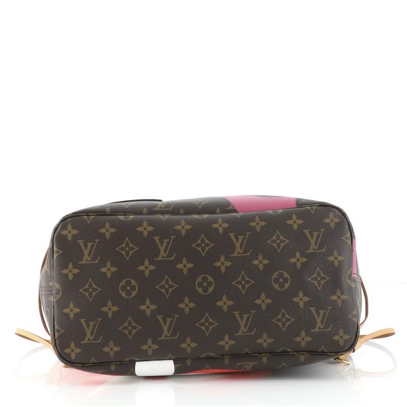 Louis Vuitton Neverfull NM Tote Limited Edition Game On Monogram MM In Good Condition In NY, NY