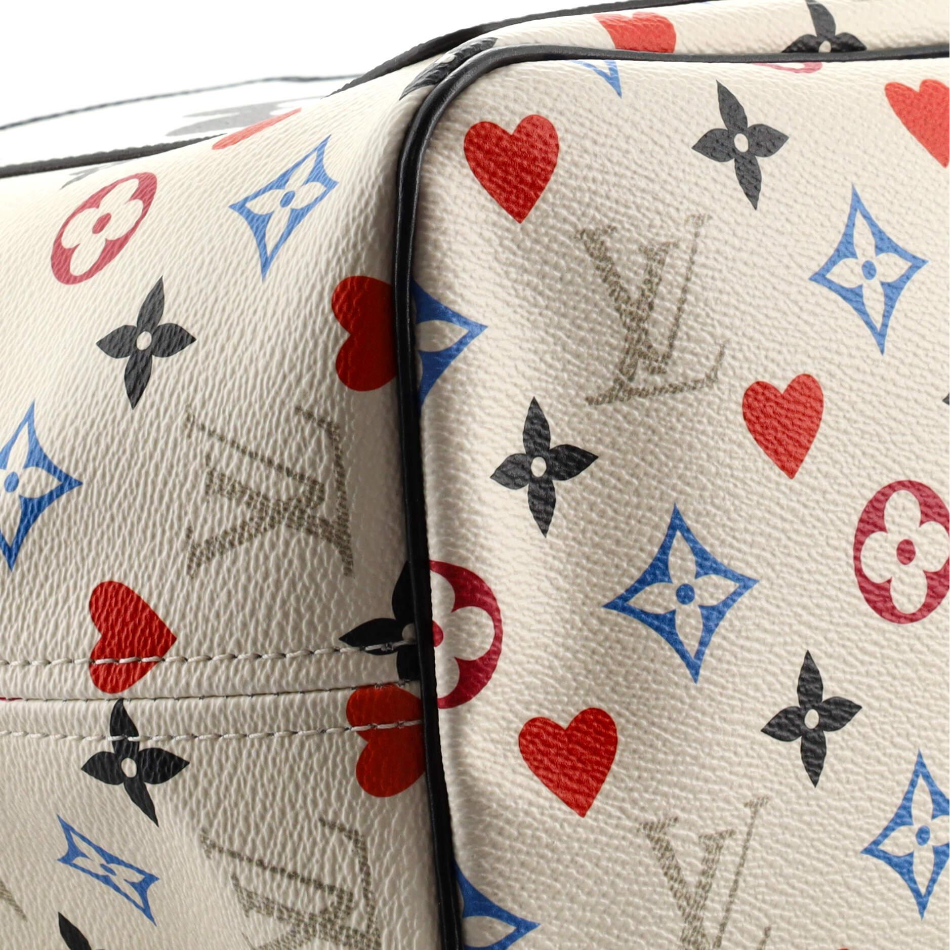 Beige Louis Vuitton Neverfull NM Tote Limited Edition Game On Multicolor Monogr