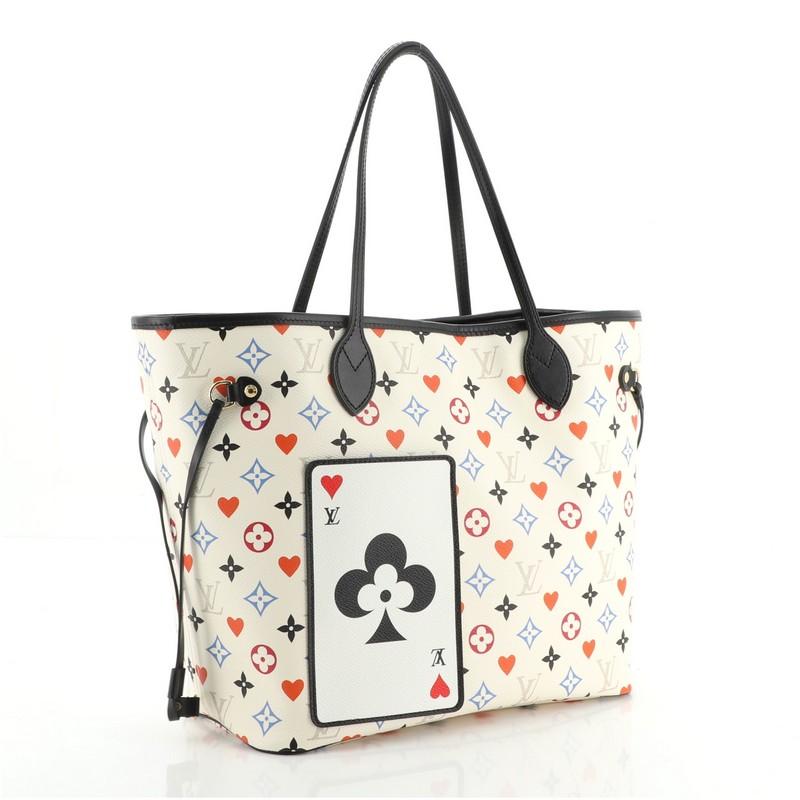Louis Vuitton Neverfull NM Tote Limited Edition Spiel auf Multicolor Monogramm MM (Beige)