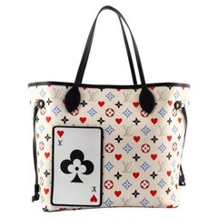 Louis Vuitton Game on Neverfull Monogram Canvas Tote Bag