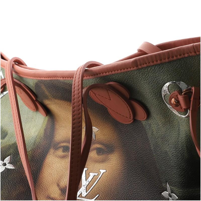 Louis Vuitton Neverfull NM Tote Limited Edition Jeff Koons Da Vinci Print 1