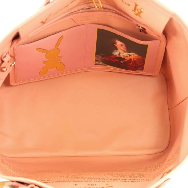 Louis Vuitton Neverfull NM Tote Limited Edition Jeff Koons Fragonard at 1stdibs