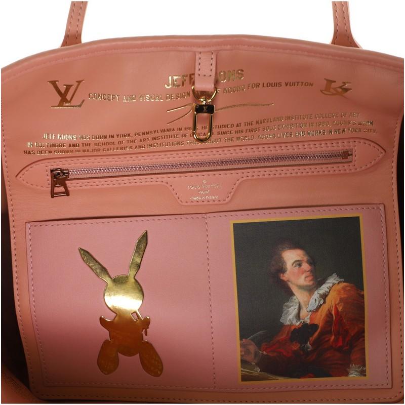 Women's or Men's Louis Vuitton Neverfull NM Tote Limited Edition Jeff Koons Fragonard Print