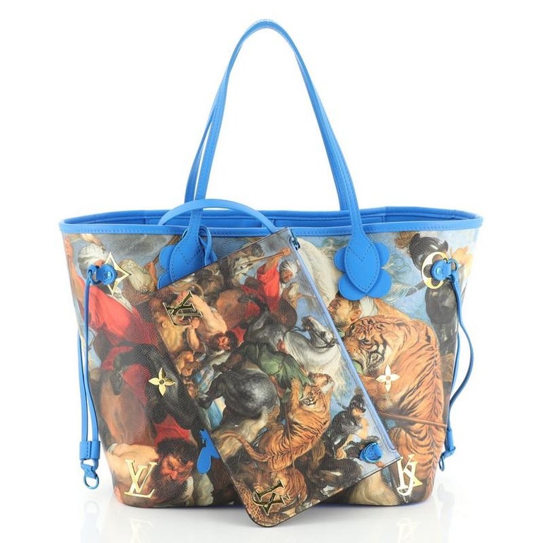 Louis Vuitton Neverfull Nm Tote Limited Edition Jeff Koons Da
