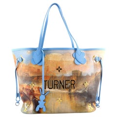 Louis Vuitton Neverfull NM Tote Limited Edition Jeff Koons Turner Print C