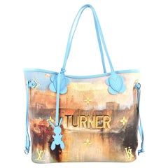 Louis Vuitton Neverfull NM Tote Limited Edition Jeff Koons Turner Print Canvas 