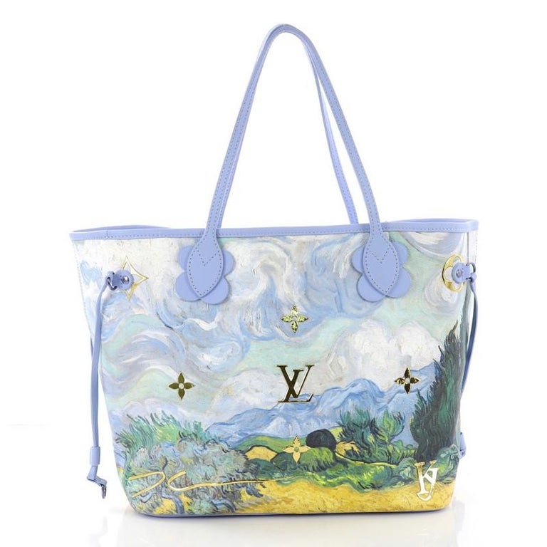 Louis Vuitton Neverfull NM Tote Limited Edition Jeff Koons Van Gogh Print  at 1stDibs