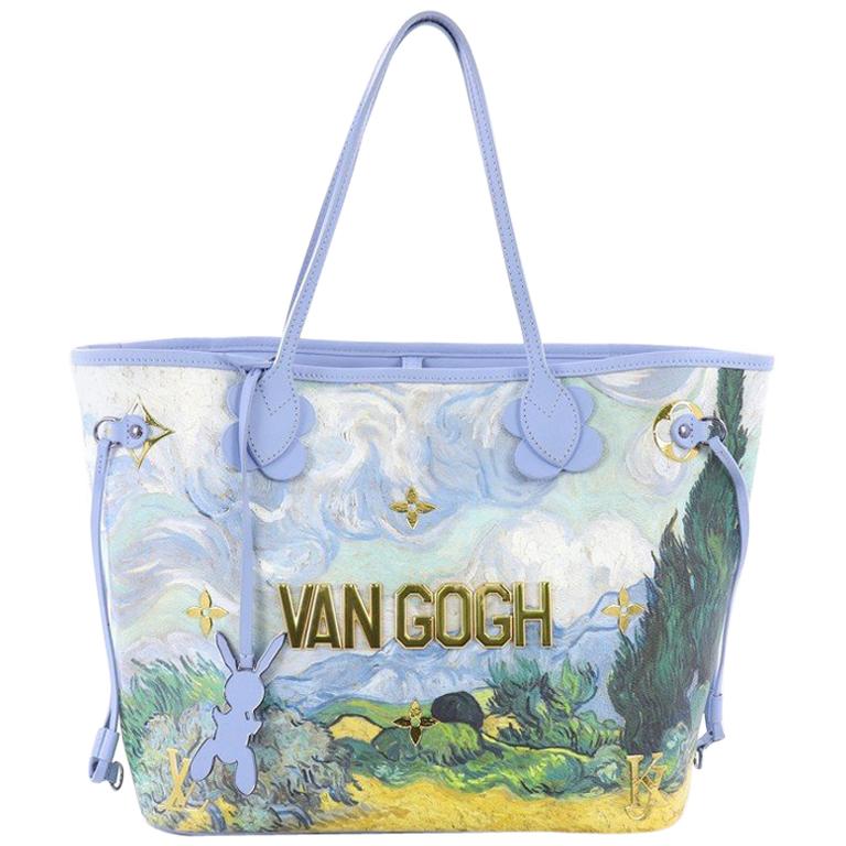 Louis Vuitton Neverfull NM Tote Limited Edition Jeff Koons Van Gogh Print Canvas at 1stdibs