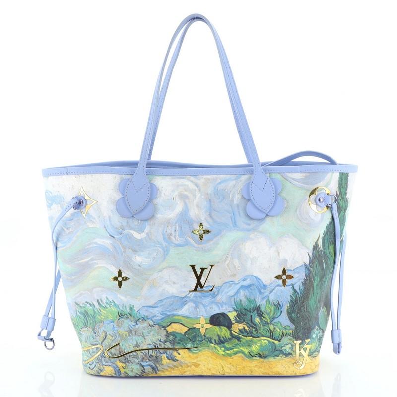 Louis Vuitton  Neverfull NM Tote Limited Edition Jeff Koons Van Gogh Print In Good Condition In NY, NY