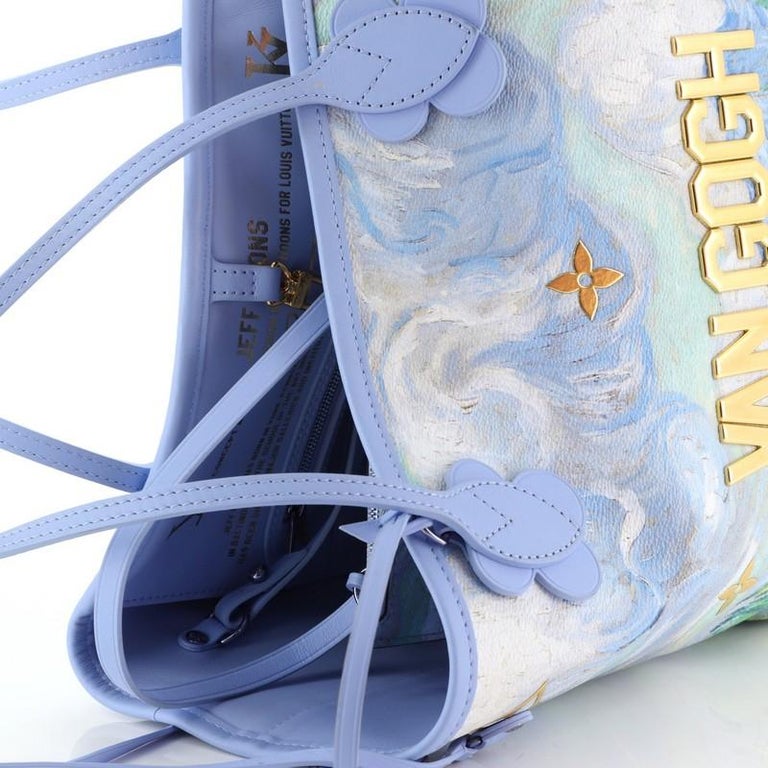Louis Vuitton Neverfull NM Tote Limited Edition Jeff Koons Van Gogh Print  Canvas