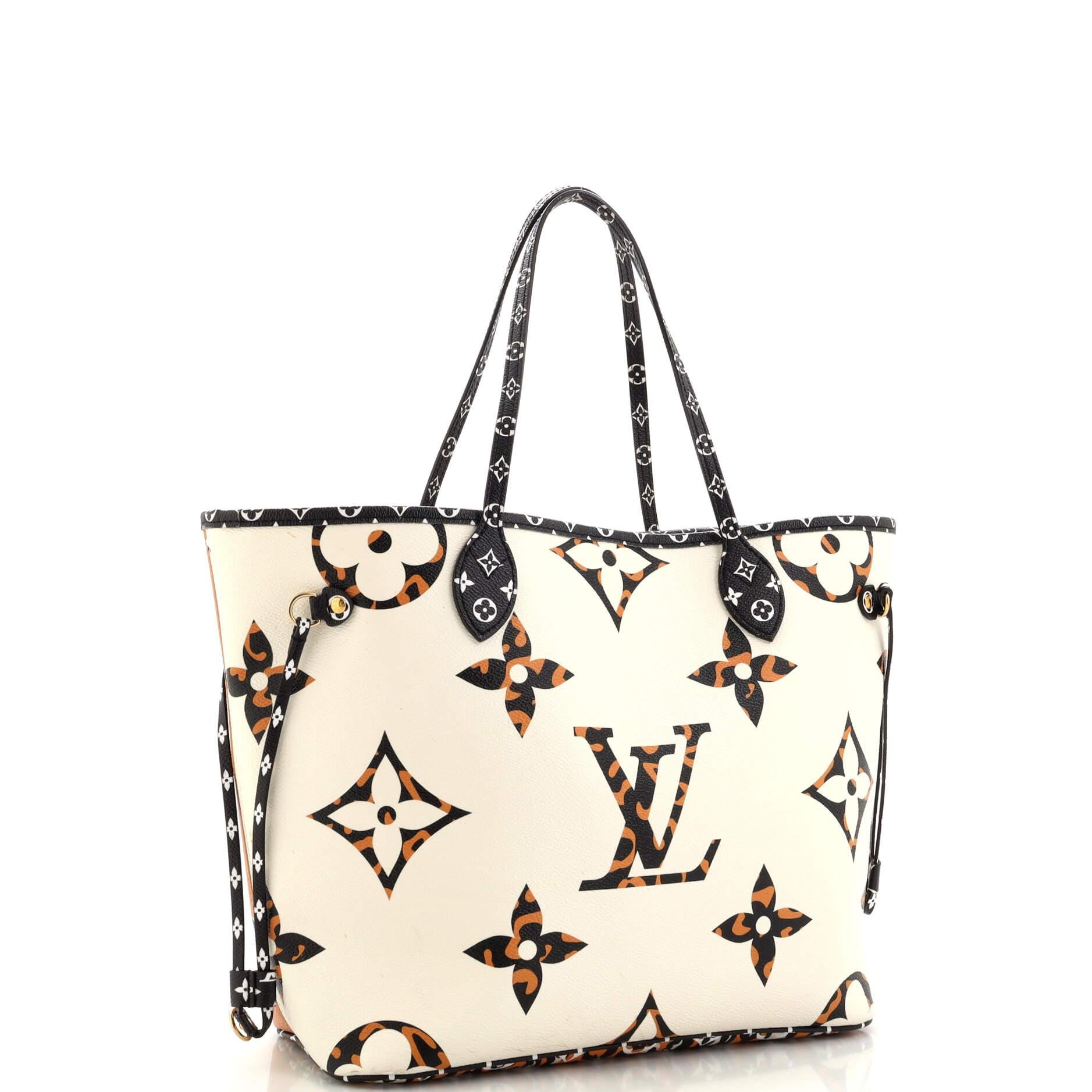Louis Vuitton Neverfull NM Tote Limited Edition Jungle Monogram Giant MM In Good Condition In NY, NY