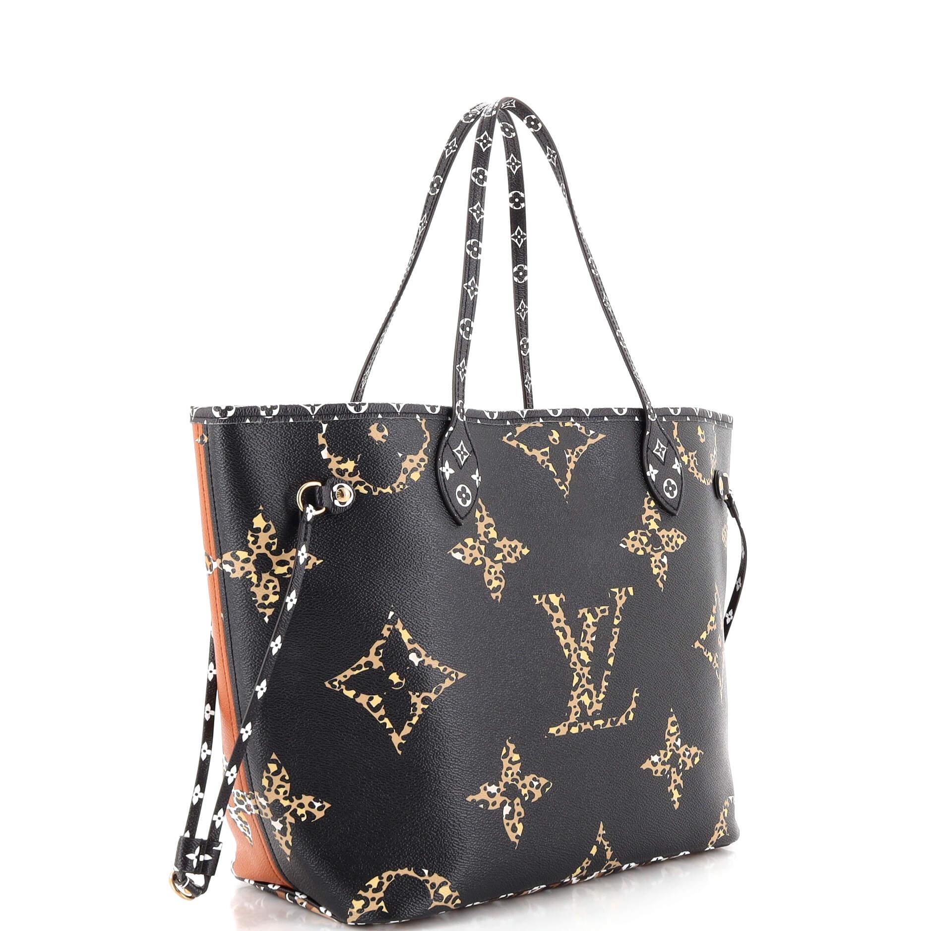 Louis Vuitton Neverfull NM Tote Limited Edition Jungle Monogram Giant MM In Good Condition For Sale In NY, NY