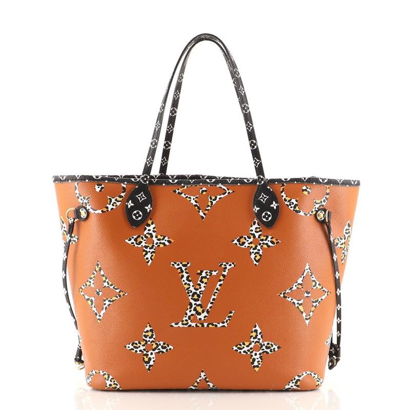 Louis Vuitton Neverfull NM Tote Limited Edition Jungle Monogram Giant MM In Good Condition In NY, NY