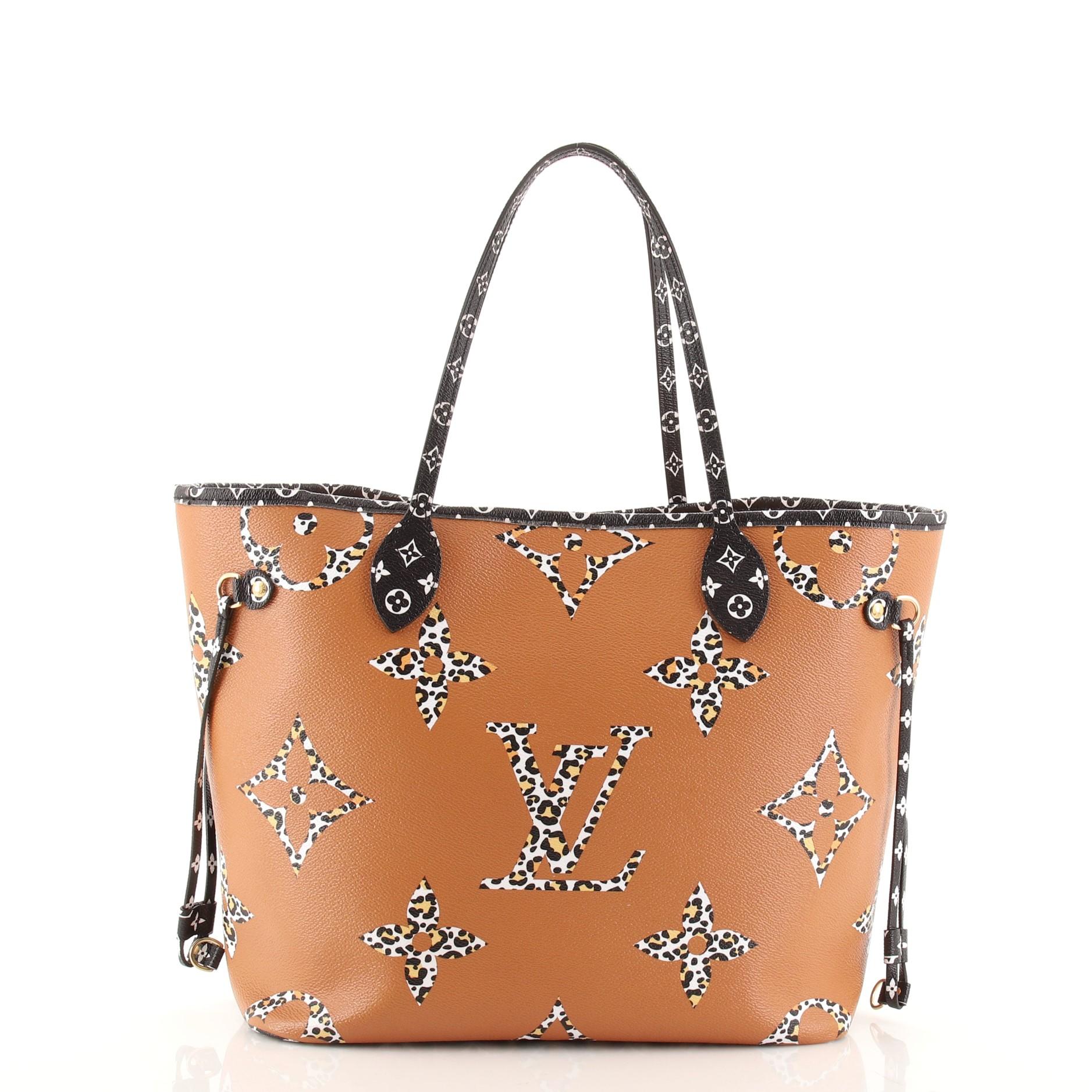 Louis Vuitton Neverfull NM Tote Limited Edition Jungle Monogram Giant MM In Good Condition In NY, NY