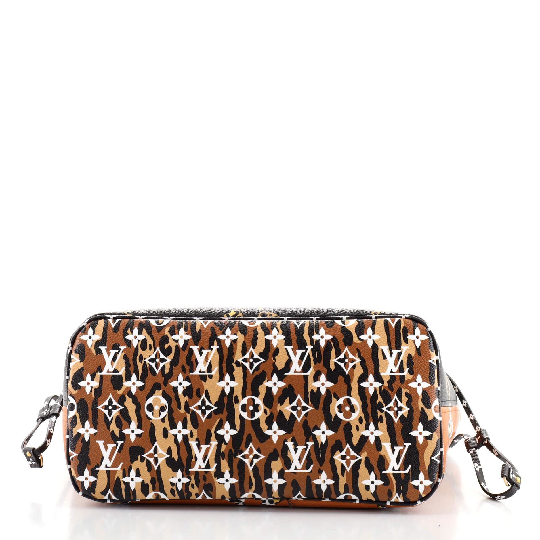 Louis Vuitton Neverfull NM Tragetasche Limited Edition Dschungel Monogramm Riesen MM für Damen oder Herren