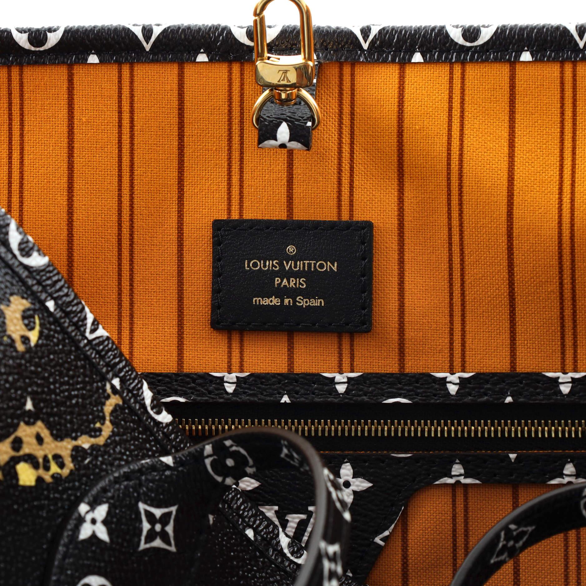 Louis Vuitton Neverfull NM Tragetasche Limited Edition Dschungel Monogramm Riesen MM 2