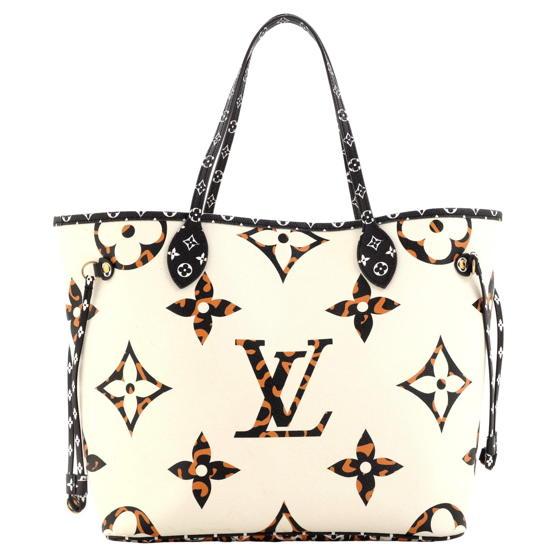 Louis Vuitton Neverfull Monogram Giant Jungle MM Black/Caramel in Coated  Canvas with Gold-tone - US